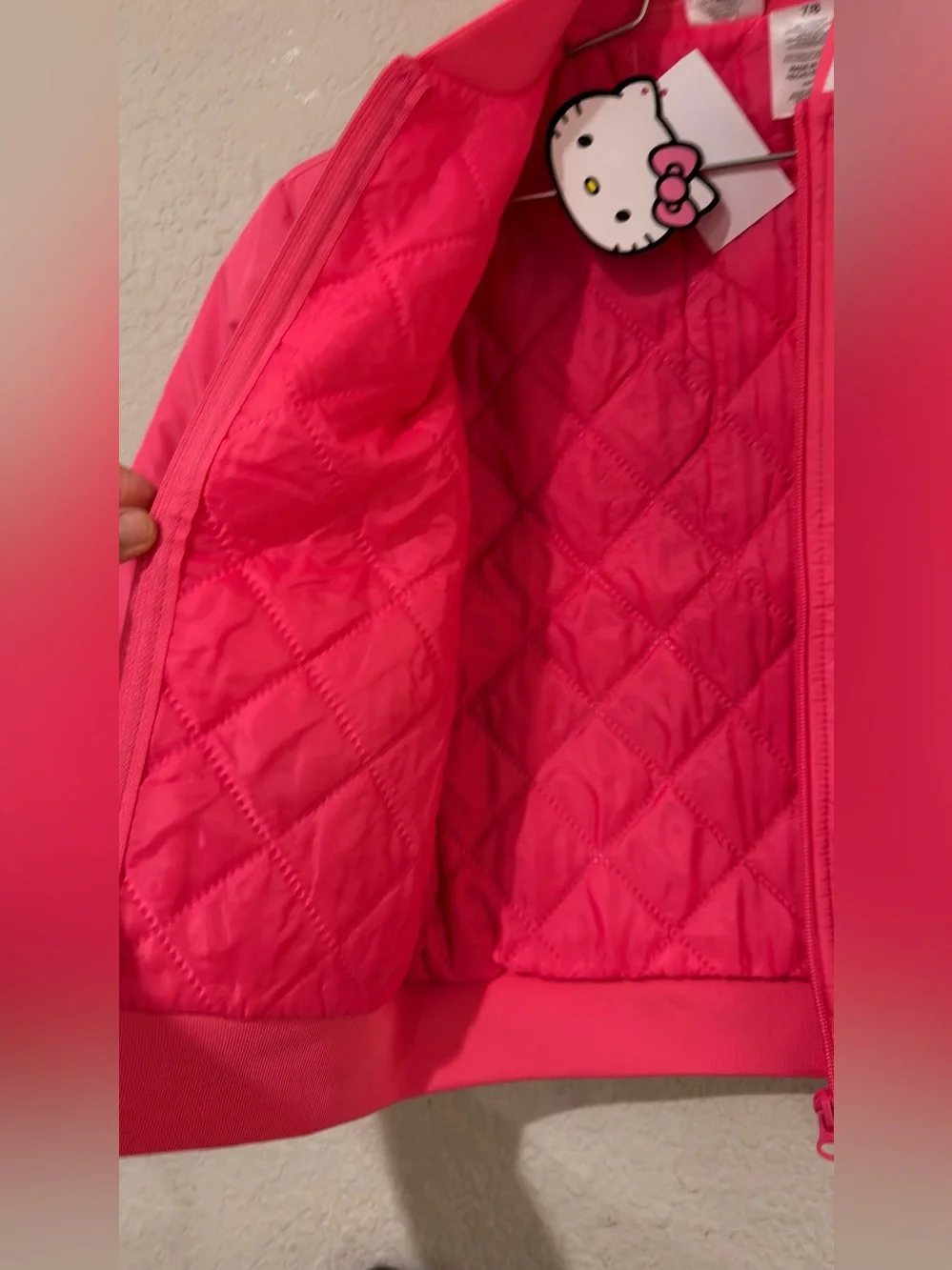 Hello Kitty Girls' Pink Friendship Club Jacket size 7/8 NWT